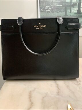 Kate Spade Black Saffiano Leather Top-Handle Satchel